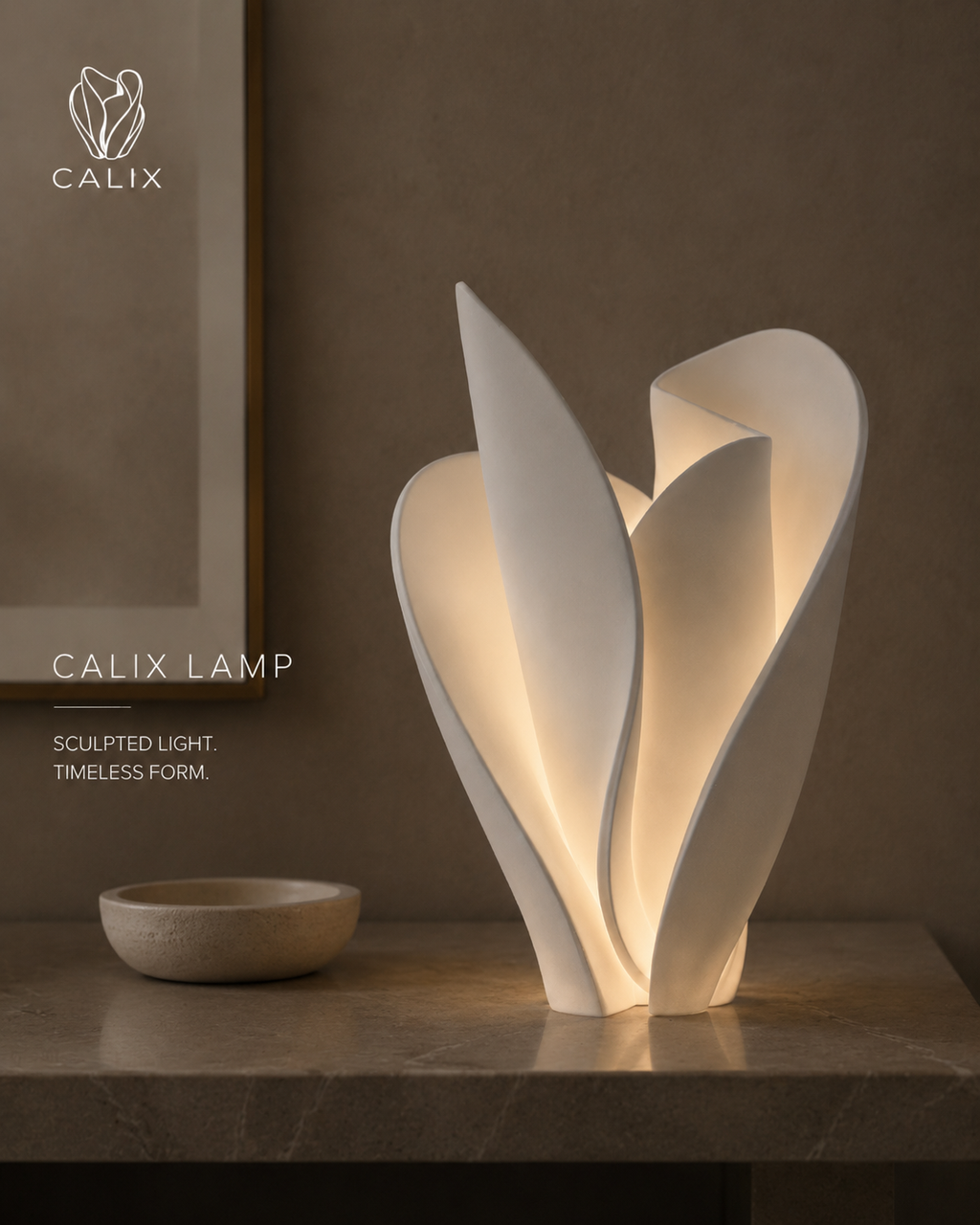 Especificaciones técnicas Lámpara CALIX LAMP en inglés